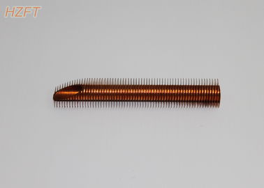 Tubulação de cobre Finned espiral para o radiador do calor do diodo emissor de luz, tubo de aleta expulso